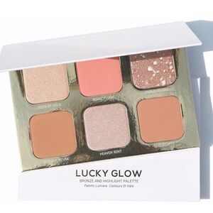 Lucky Glow Bronze and Highlight Palette with Gold and Pink Shades